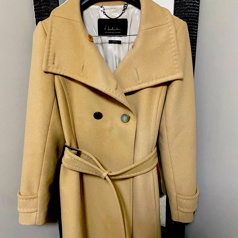 Babaton Wool Camel Coat